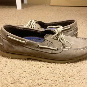 Men's Grey Sperry Shoes - Gently Worn